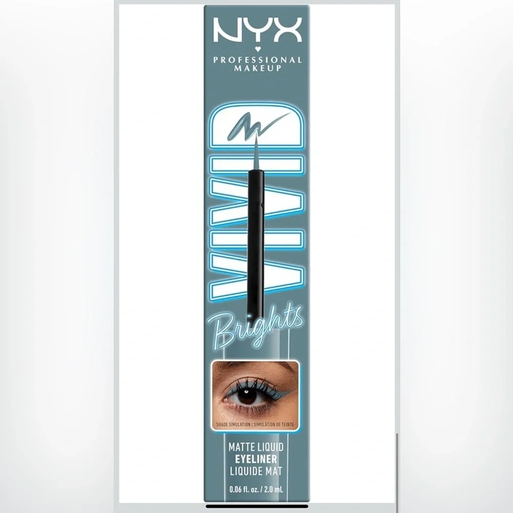Cyan Simp | NYX Vivid Brights Liquid Eyeliner - Teal